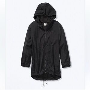 long anorak xs pink victoria secret Black Zip-Up Jacket